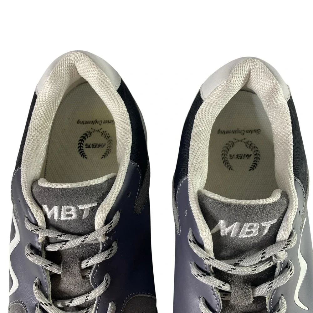 MBT Walking Shoes Mens Size 8.5 EU 42 Black Gray Rocker Sole Barefoot 702884-03N